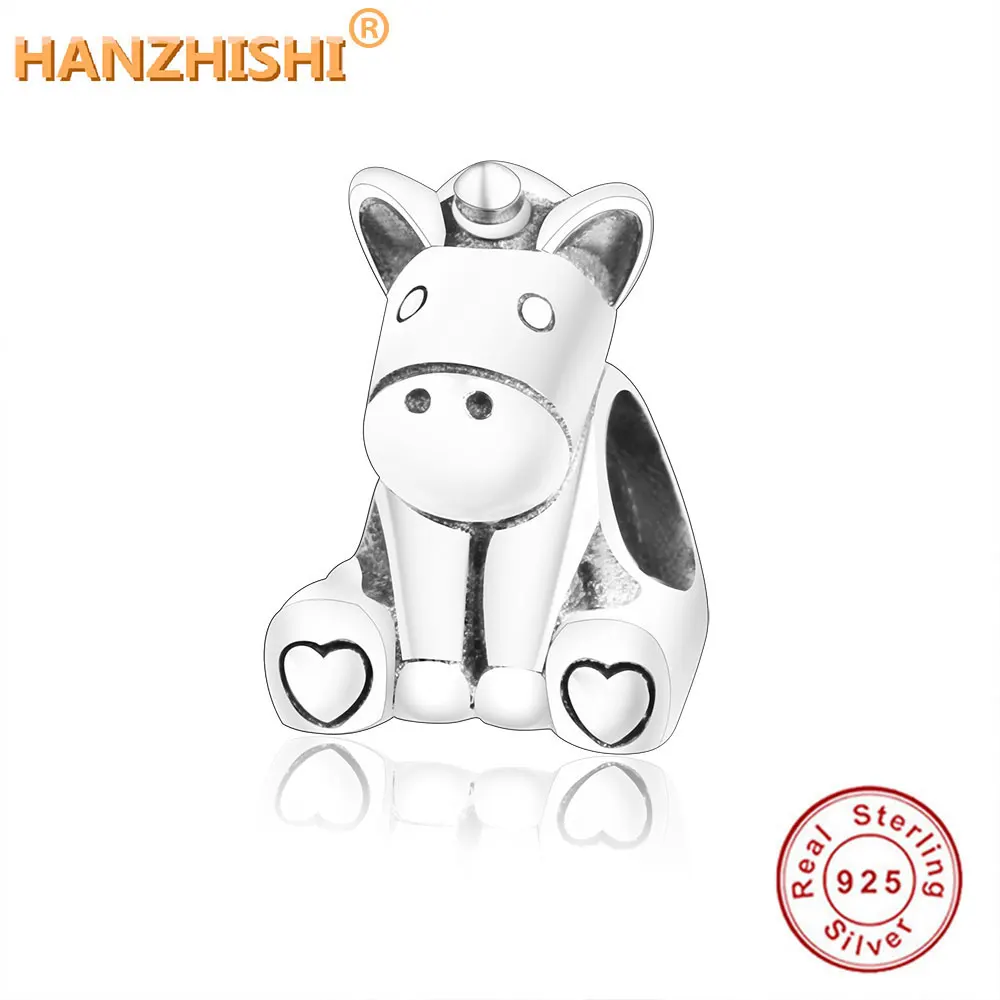 Новый дизайн 2019 подвески-бусины в виде животных и лошадей подходят для
