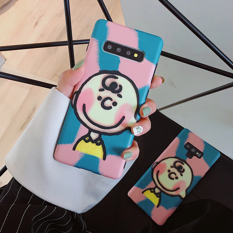 YHBB чехол S для samsung S10 5G S8 S9 Plus, мягкий чехол для samsung Note 10, 8, 9, ретро мультяшный карамельный цвет, чехол для телефона
