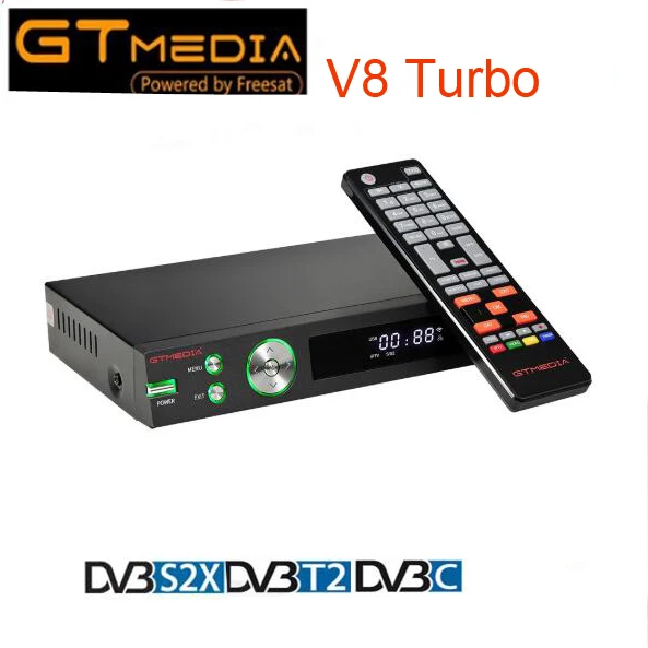 2 шт. GTMedia V8 Turbo Gtmedia pro2 H.265 Full HD DVB S2 T2 C цифра спутниковый телевизионный ресивер