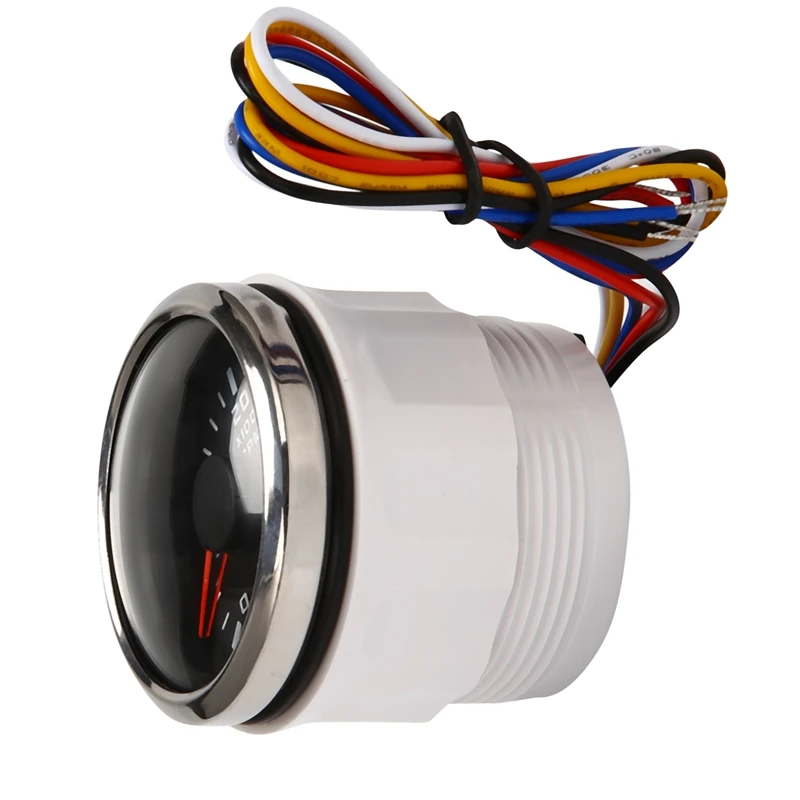 

52mm Pointer Tachometer 0-4000 RPM Outboard Speedometer 9-32V with Red Backlight Odometer for Cars and Ships