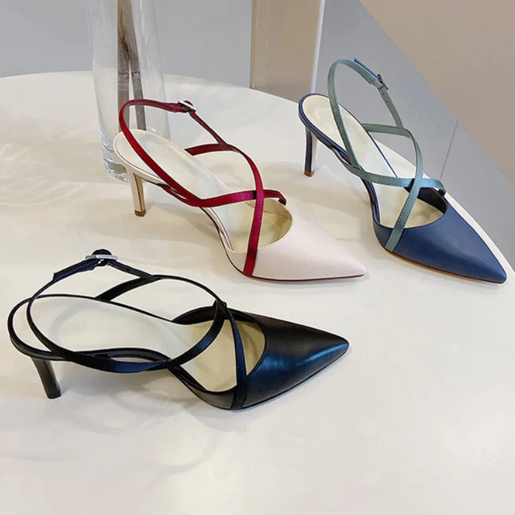 Блочным каблуком Босоножки Женская обувь Talons Femme 2021 босоножки с петлей на пятке 8 5