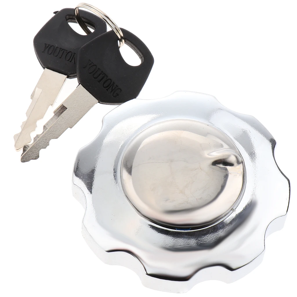 Хромированная крышка газового бака с замком и кнопками подходящими для Honda ZJ125 CG125