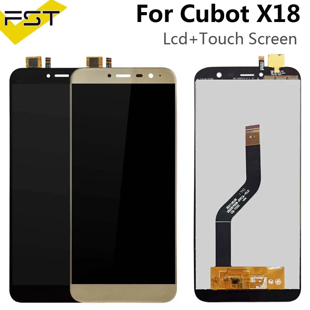 720*1440 протестирован хорошо для Cubot X18 ЖК-дисплей + сенсорная панель дигитайзер