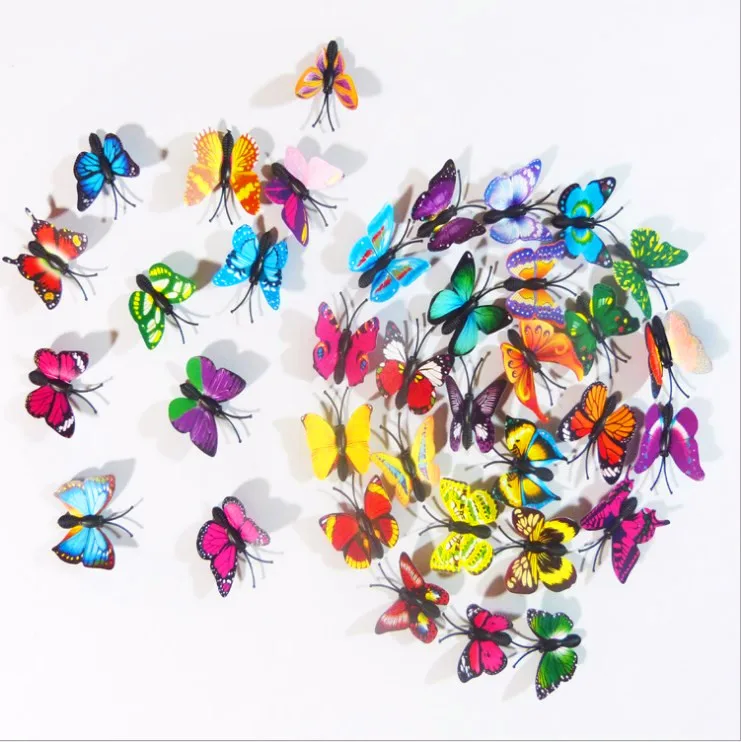 30 шт. наклейки на стену в виде бабочек | Дом и сад