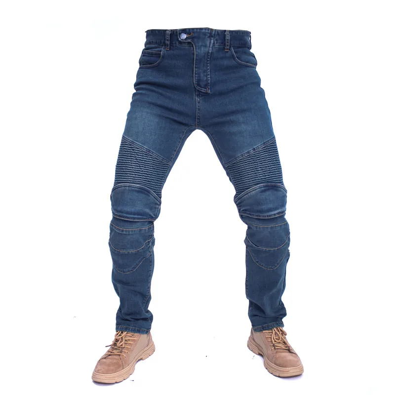 bule pants only Komine мотоциклетные штаны Для мужчин Moto джинсы для верховой езды Touring Брюки Крест джинсы - Цвет: bule pants only