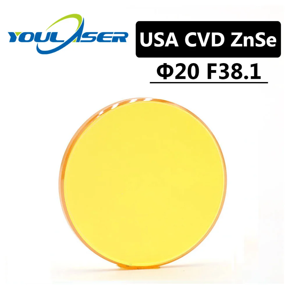 США CVD ZnSe лазерный фокусный объектив диаметром 20 мм FL 38 1 5 &quotдля CO2 лазерной