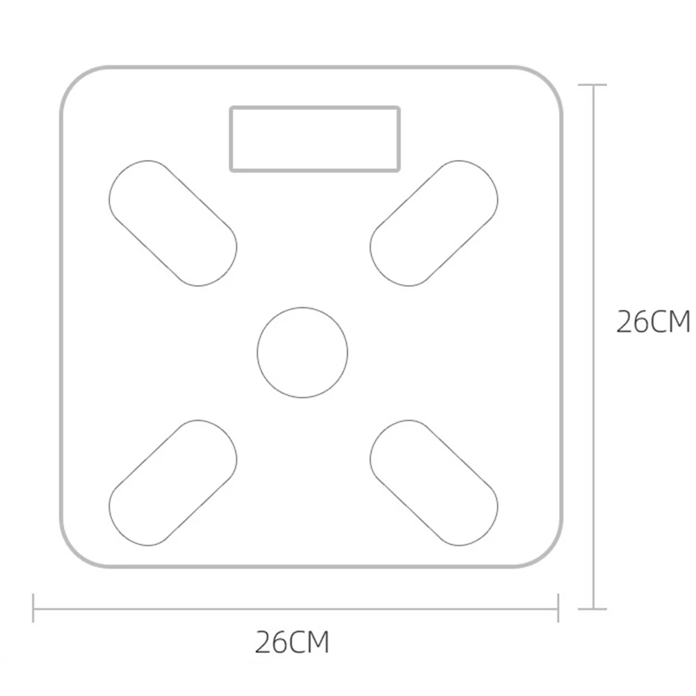 

0.2-180kg Weighing Scale USB Smart Bluetooth APP Digital Weight Health Monitor Bathroom Fat Measuring Household Scale