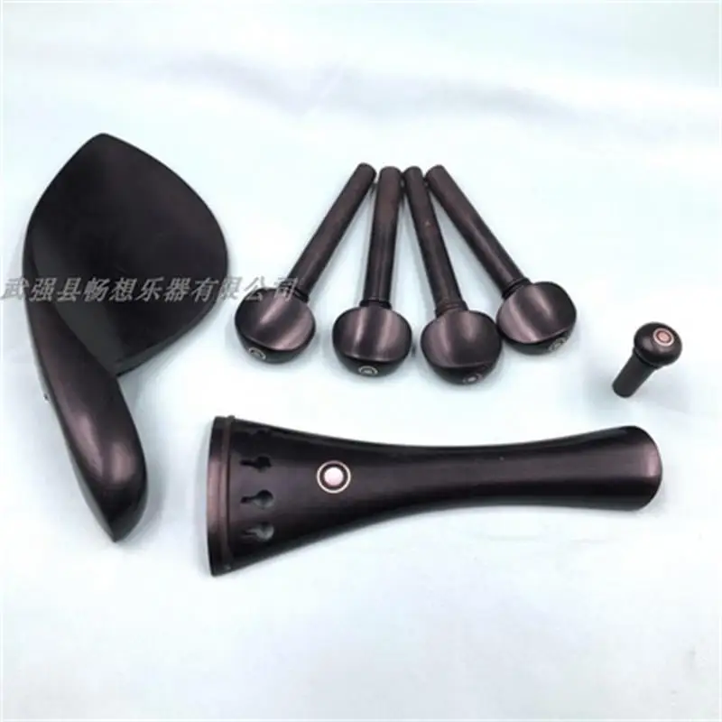 

1 Sets of Ebony Viola Fitting - with Viola chinrest, tailpieces, Pegs,end
