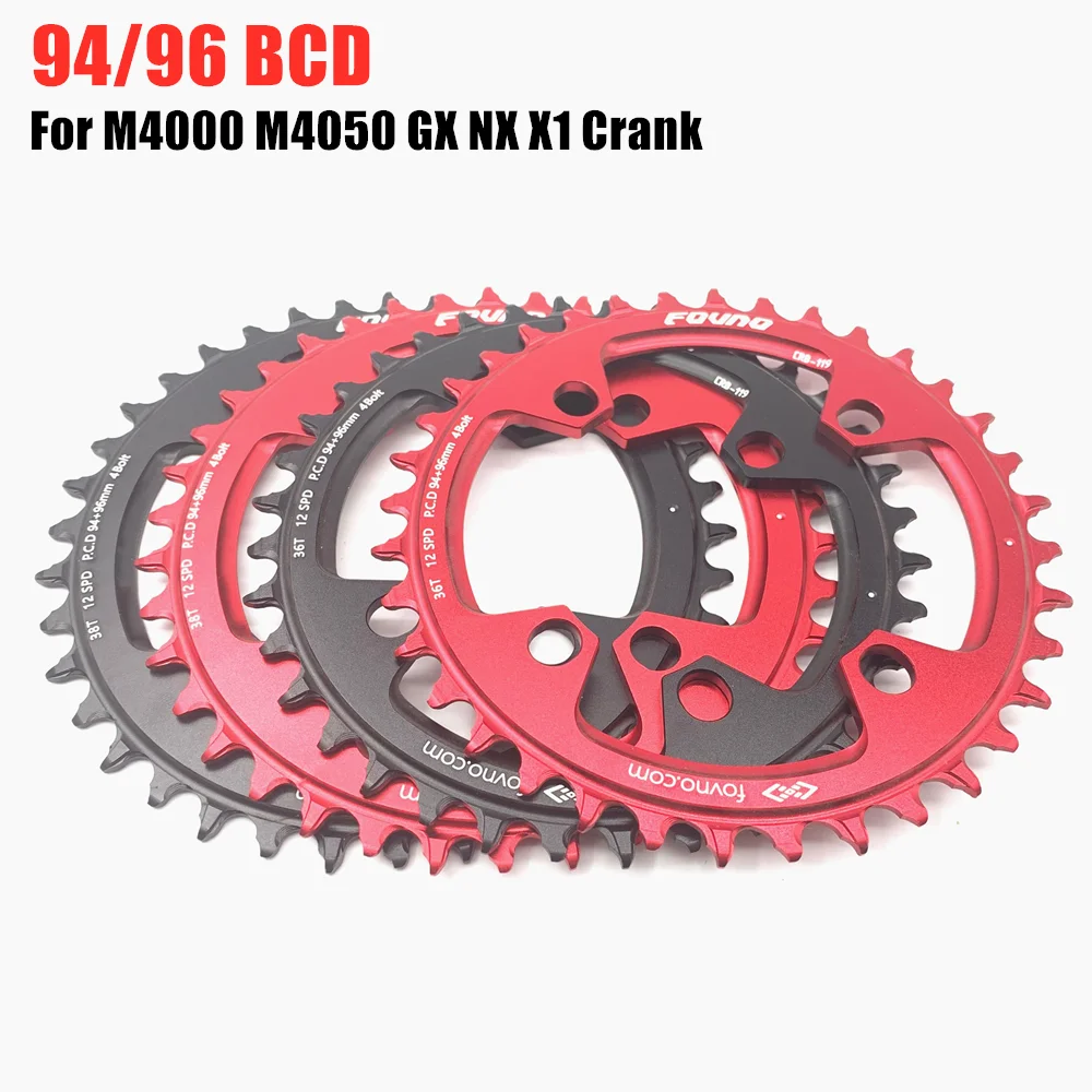 Fovno 94 + 96BCD corona per bicicletta 32T 34T 36T 38T parti della piastra corona MTB ruota della catena per Mountain Bike per manovella M4000 M4050 GX NX