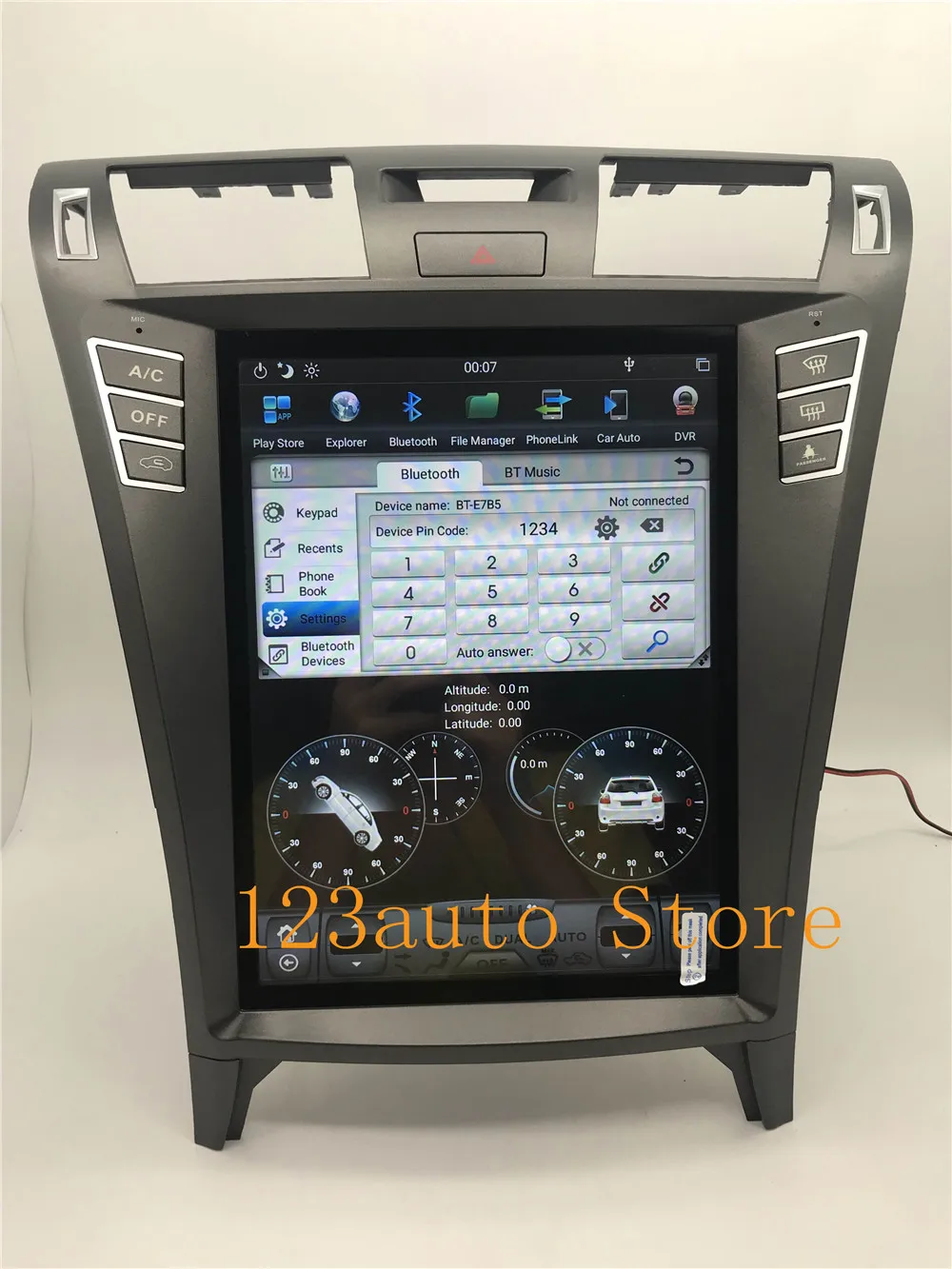 12,1 дюймов Вертикальный стиль Android 8,1 автомобильный DVD gps навигатор для lexus LS LS460 LS600 2006-2012 встроенный carplay HDMI AHD 7850IC ips