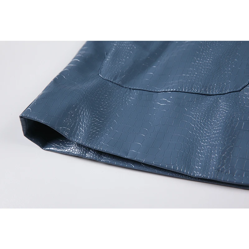 

PU Faux Leather Blazers Women 2021 Spring Outerwear Streetwear Oversize Fashion Women's Jackets Ladies Coats Female Leather Suit