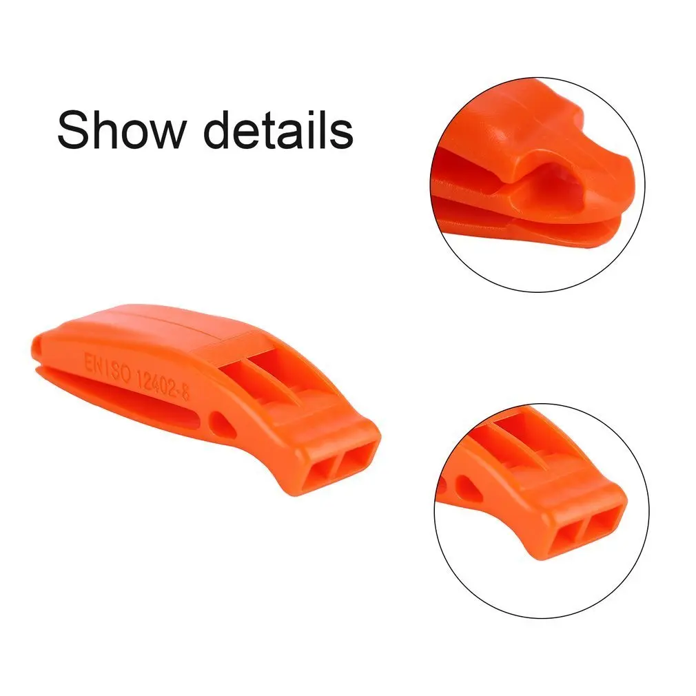 Прочный легкий портативный пластиковый громкий свисток со встроенным