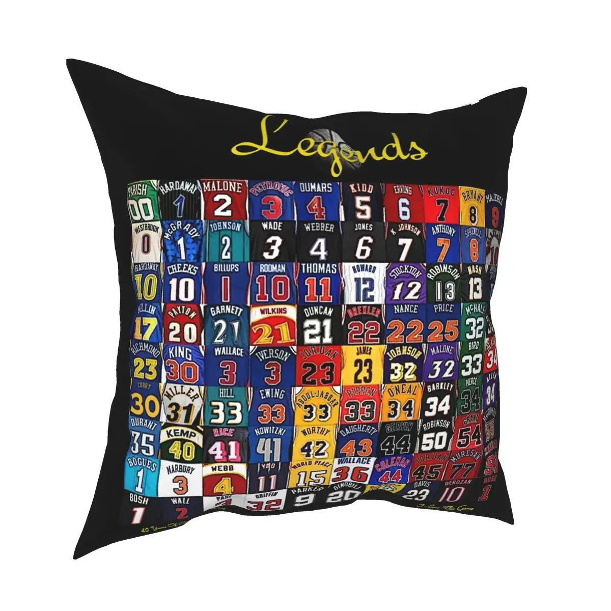 Basketball Legends Pillowcase Polyester Pattern Decorative Pillow Case for Sofa Cushion Cover Wholesale 45*45cm | Дом и сад