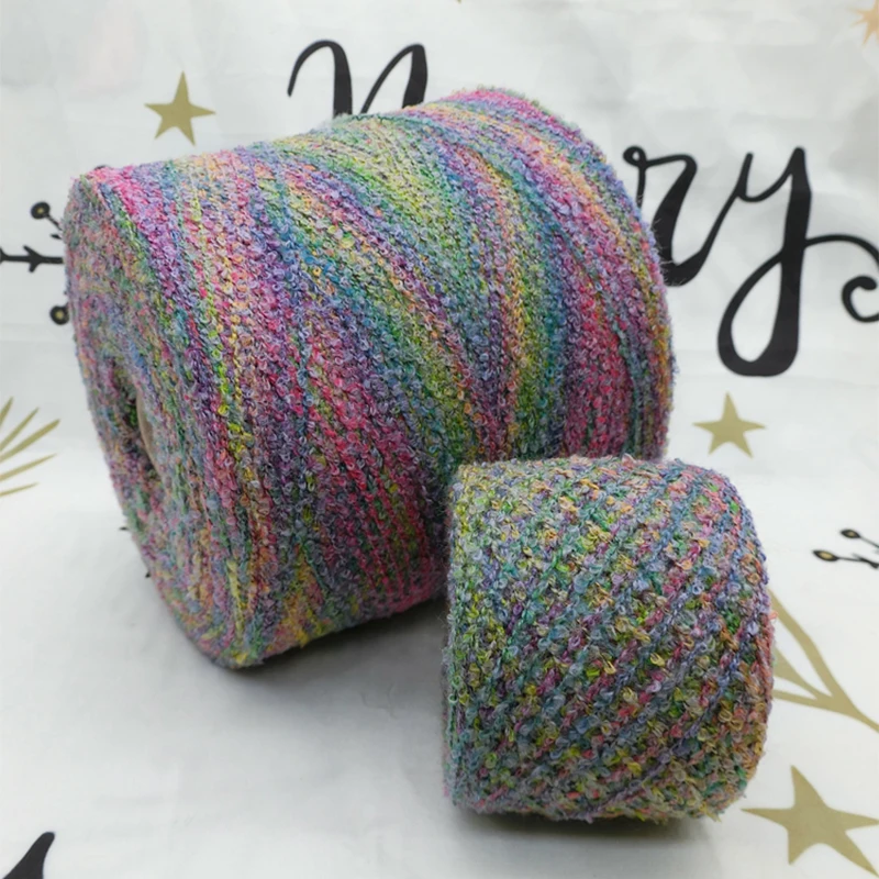 Пряжа из мягкой радужной шерсти 500 г/шарик пряжа для вязания крючком космическая