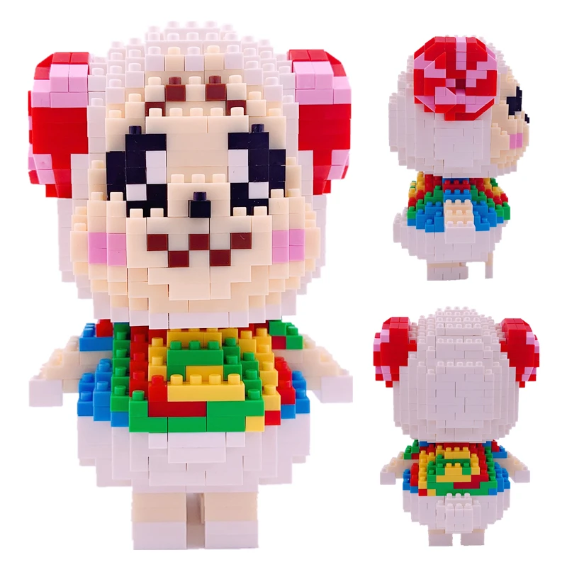 

Raymond Mini DIY Animal Crossing Creative Building Blocks Classic Assembling 3D Zucker Puzzle Children's Decoration Toys