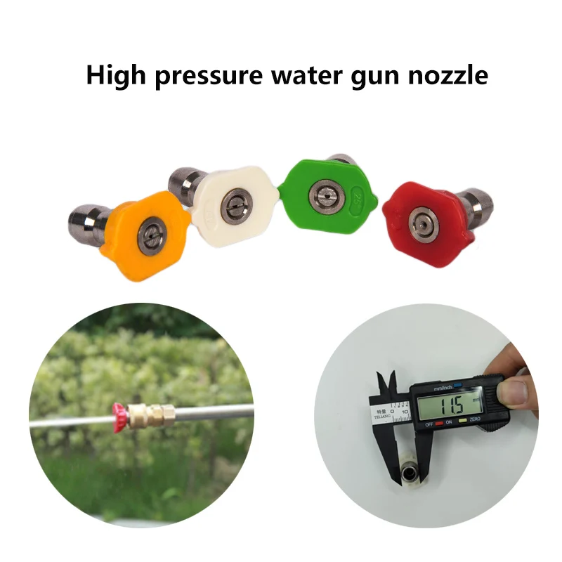 

1pcs 1/4" Quick Connector Car Washing Nozzles Metal Jet Lance Nozzle High Pressure Washer Spray Gun Nozzle