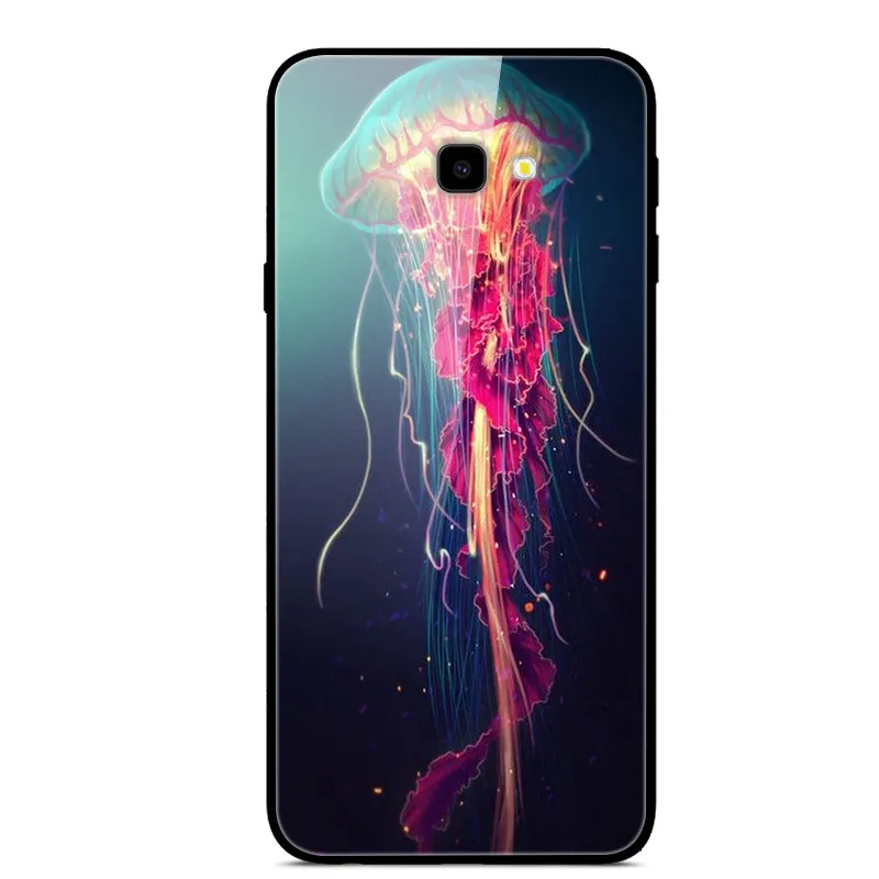 35 Для samsung J4 Plus чехол закаленное стекло твердая задняя крышка для samsung Galaxy J4 Plus чехол J 4 Plus A20E A2 Core Note 10 Plus - Цвет: 35