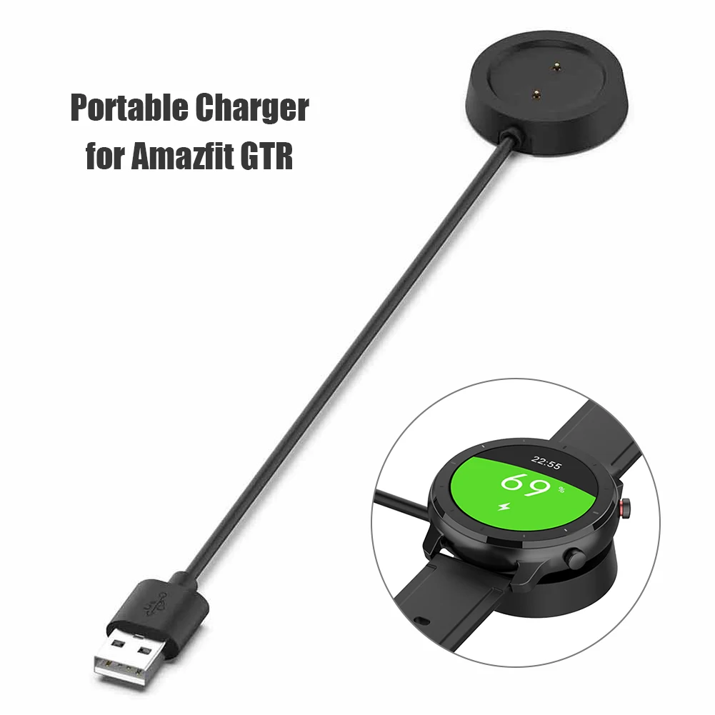 

1M USB Charger Cradle Dock Base Smart Watch Fast Charging Power Cable Device for Xiaomi Huami Amazfit GTR 42mm 47mm