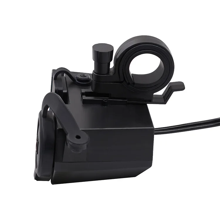 DC 12V Мотоцикл ATV руль крепление Dual 5V 4.2A USB зарядное устройство вольтметр