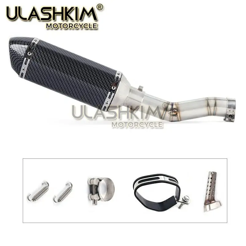 Мотоцикл Полная выхлопная средняя труба без шнуровки для Suzuki GSXR600 Gsxr700 Gsxr750 K7 GSX R700