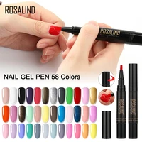 nail gel varnish pencil one step gel nail pen no need top base 3 in 1 uv gel lacquer glitter polish nail art nail polish set