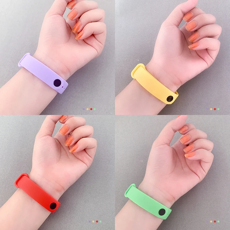 Strap For Xiaomi Mi Band 7 6 5 Bracelet Sport Silicone Wristband belt Replacement Smart watch Xiao Mi Band 3 4 5 6 Strap