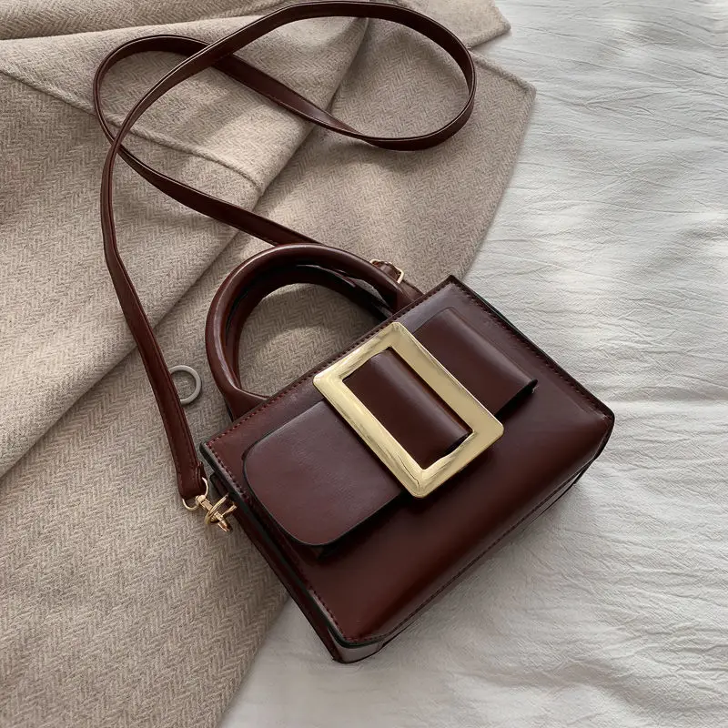 

Wind texture female bag 2021 new inclined hand bag, leisure bill of lading shoulder to restore ancient ways small package
