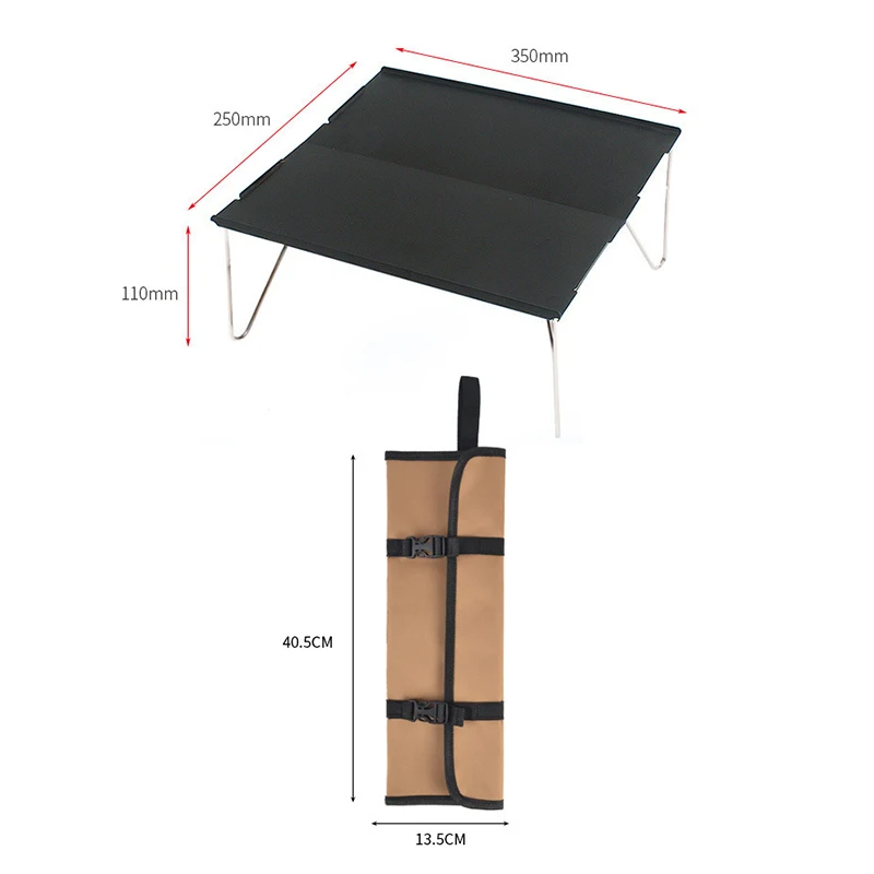 

Lightweight aluminum alloy simple dining table Picnic camping table Portable and foldable Assembly