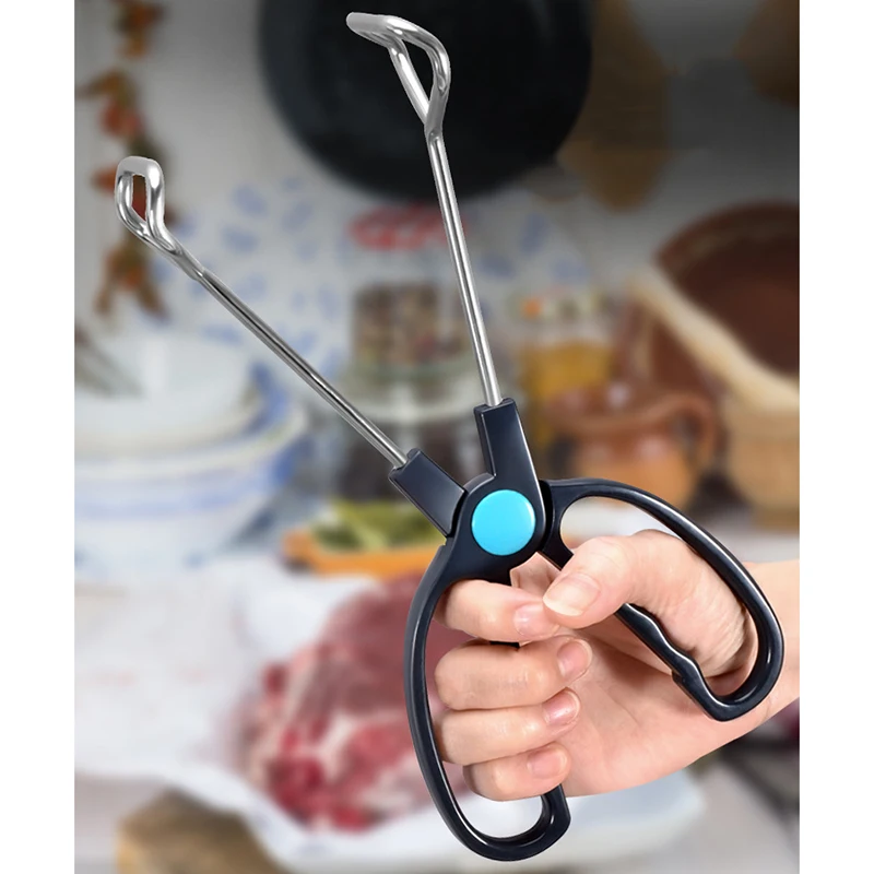 

BBQ Tools Barbecue Scissor Tongs Grilled Food Tong Long Handle Scissor BBQ Bread Roast Clip Kitchen Baking Tongs BBQ Accessories