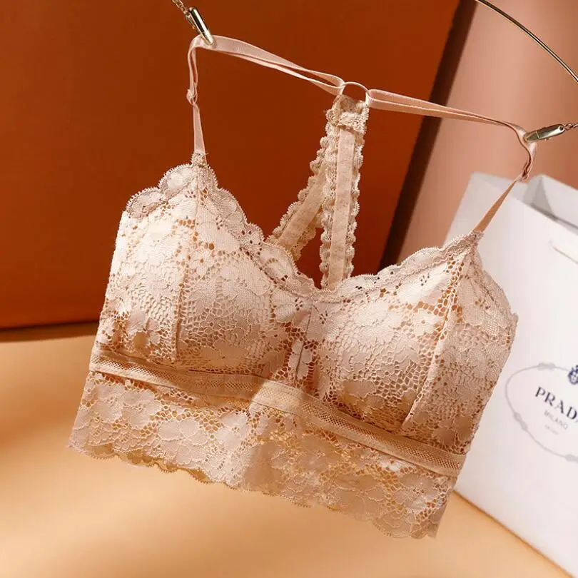 

New Women Sexy Lace Bra Female Bralette Push Up Seamless Tube Sleep Dormir Tops Plus Size Lingerie Underwear Brassieres