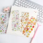 Корейские наклейки Kawaii штамповка прозрачные DIY Красочные Декоративные Наклейки Ремесло ноутбук записная книжка для детей