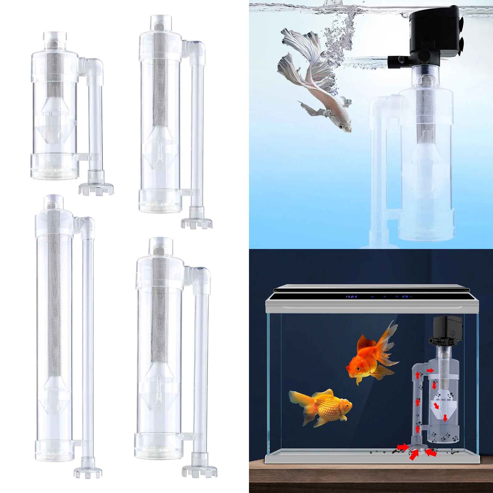 

Aquarium Fishing Toilet Fishing Poop Separator Cleaner, Household Fishing Tanks