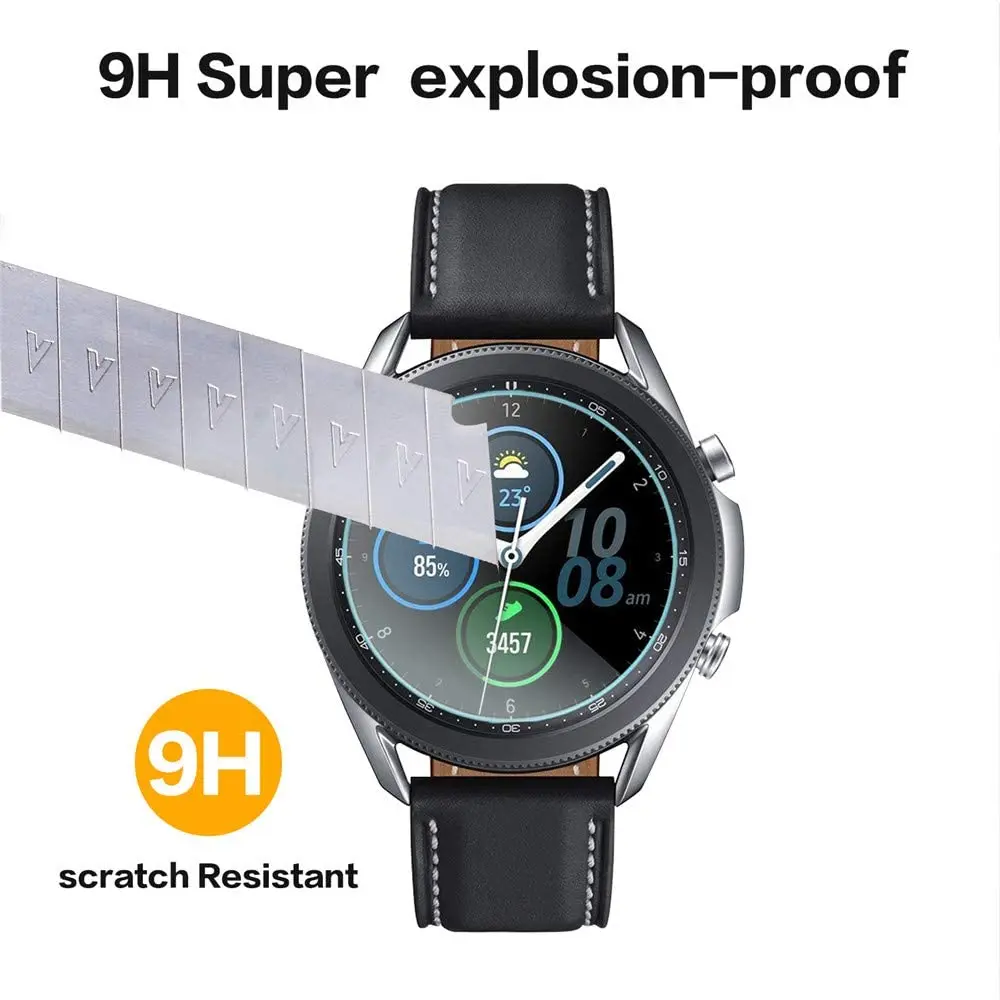 Для Samsung Galaxy Watch 3 45 мм защита для экрана HD Защита от царапин без пузырьков 9H чехол