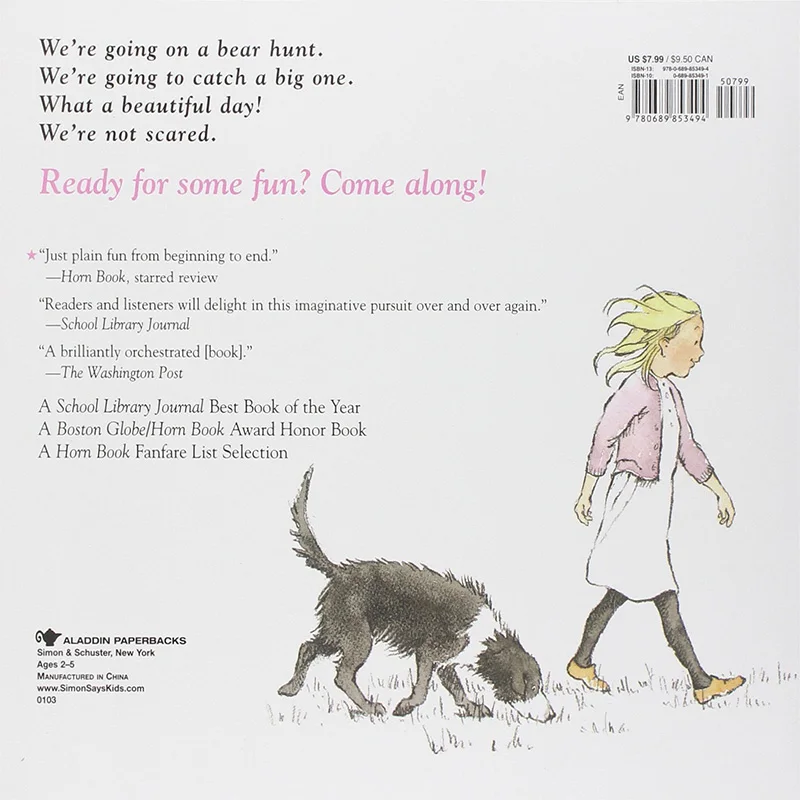 Мы отправляемся на охоту с медведем Майкла росен английская карточка картинками