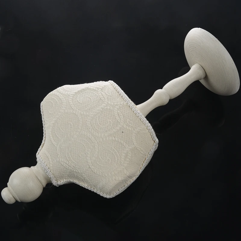 Винтажный деревянный Кружевной Белый манекен ювелирная рама подвесное ожерелье