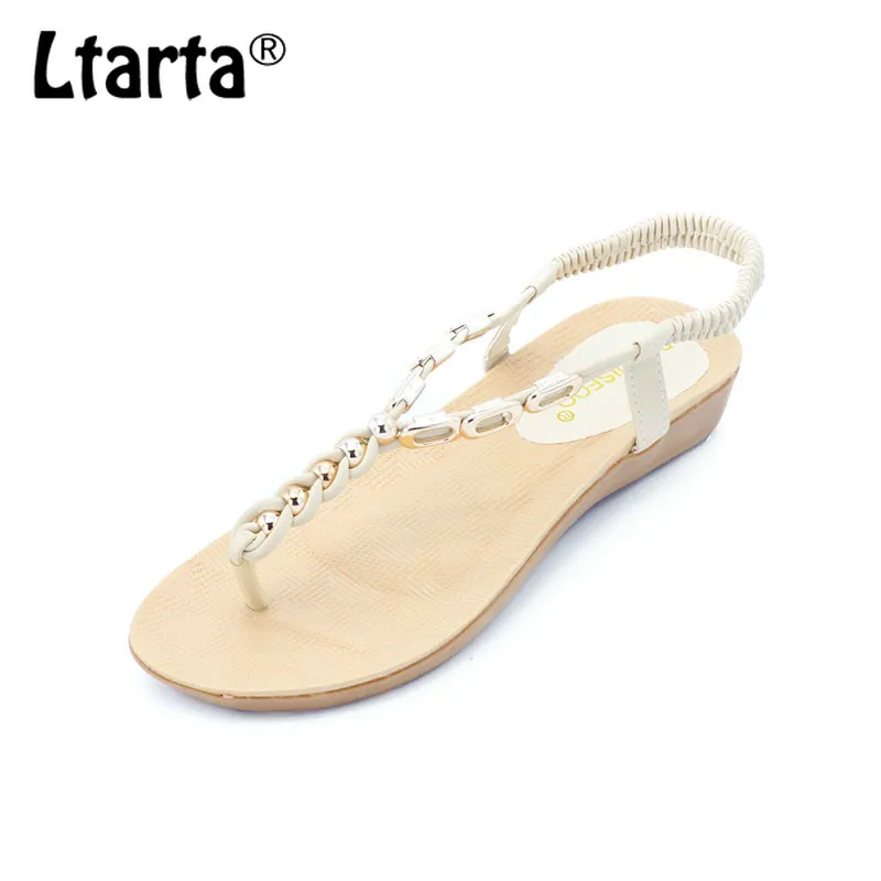LTARTA женская новая летняя богемная Женская обувь в римском стиле размеры 36 40