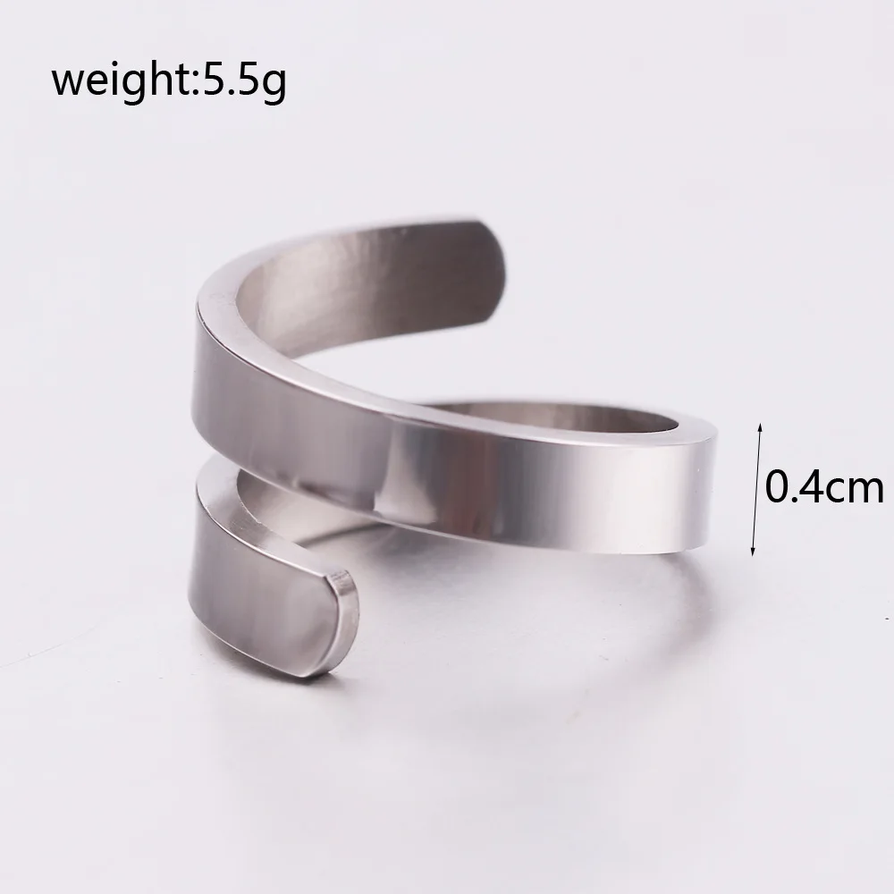 

Vintage Stainless Steel Winding Film Rings For Women Girls New Design Custom Name Anniversary Memorial Personalised Gifts 6-9