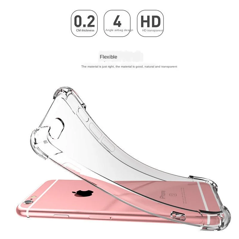 

FOR Apple 6iPhone5s/xr/se/11pro max 6S7plus anti-drop soft shell transparent all-inclusive iphone 11 cases for women