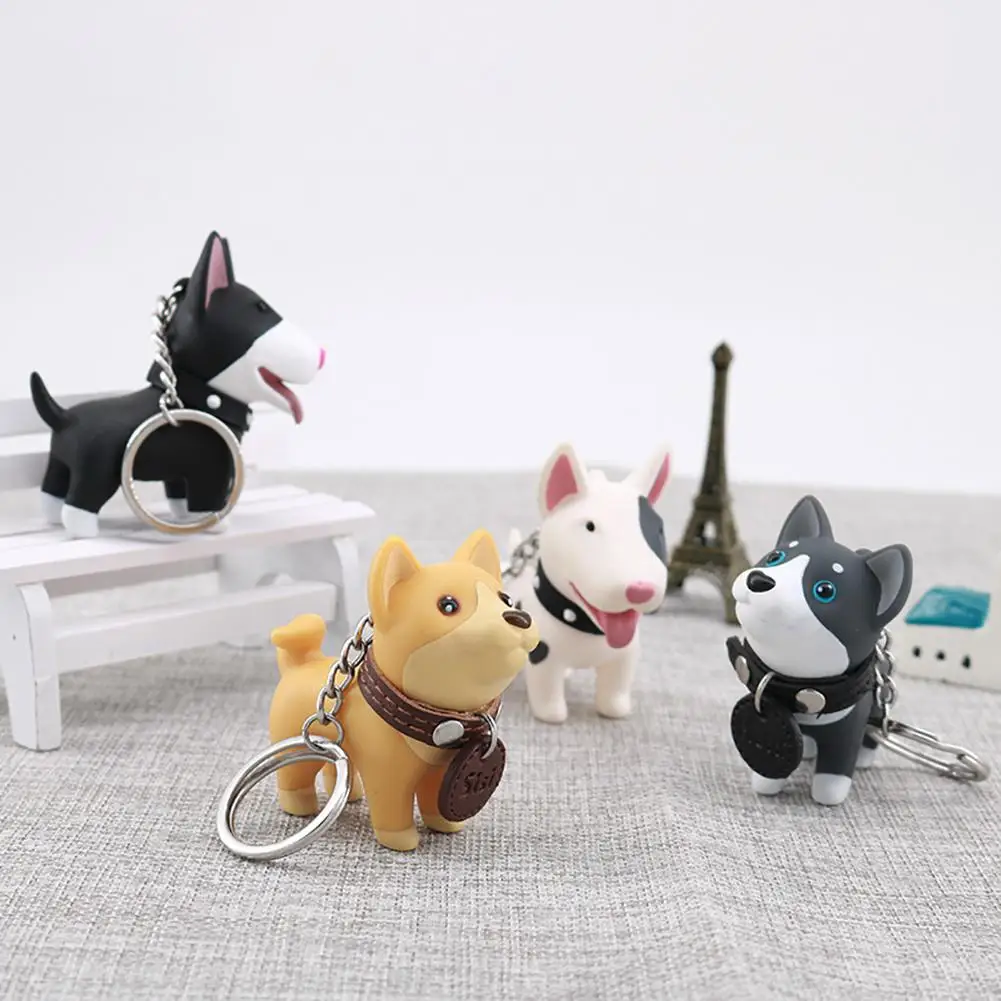 Мультяшные собаки аниме милые куклы брелоки женские автомобильные сумки ремень