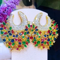 missvikki luxury diy fashion shiny charm earrings for women wedding party show earrings brincos female jewelry gift high quality