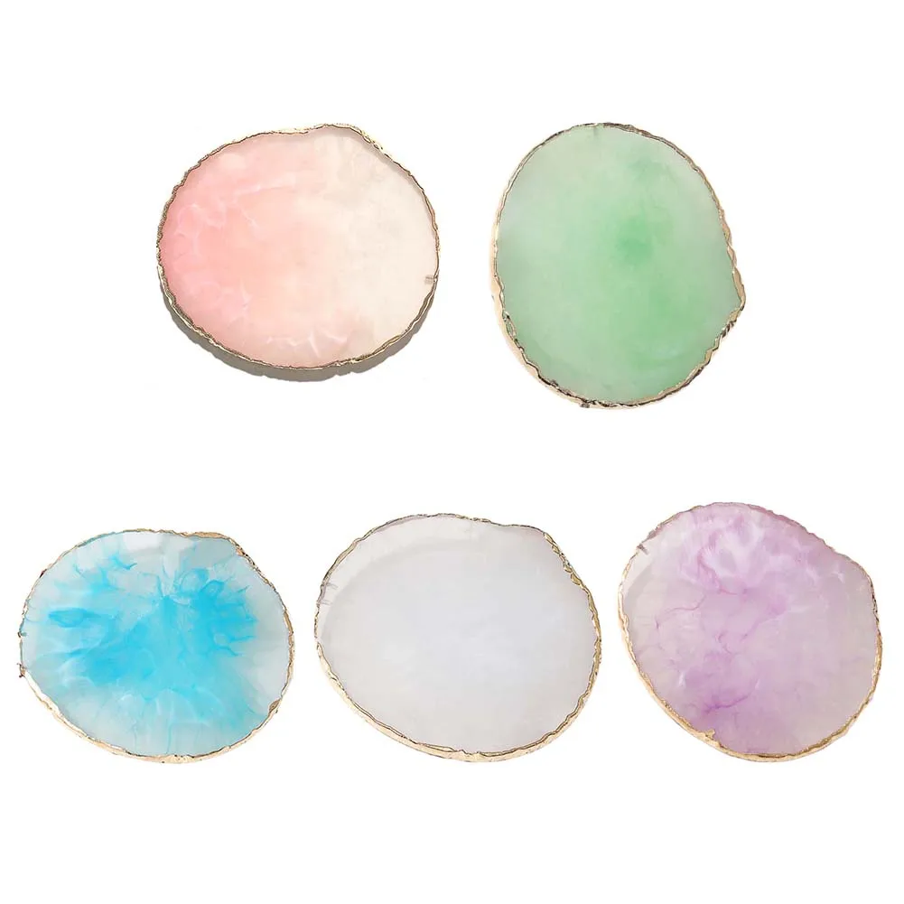 Палитра цветов ногтей Круглый полимер агат камень Гель лак палитра смешивание