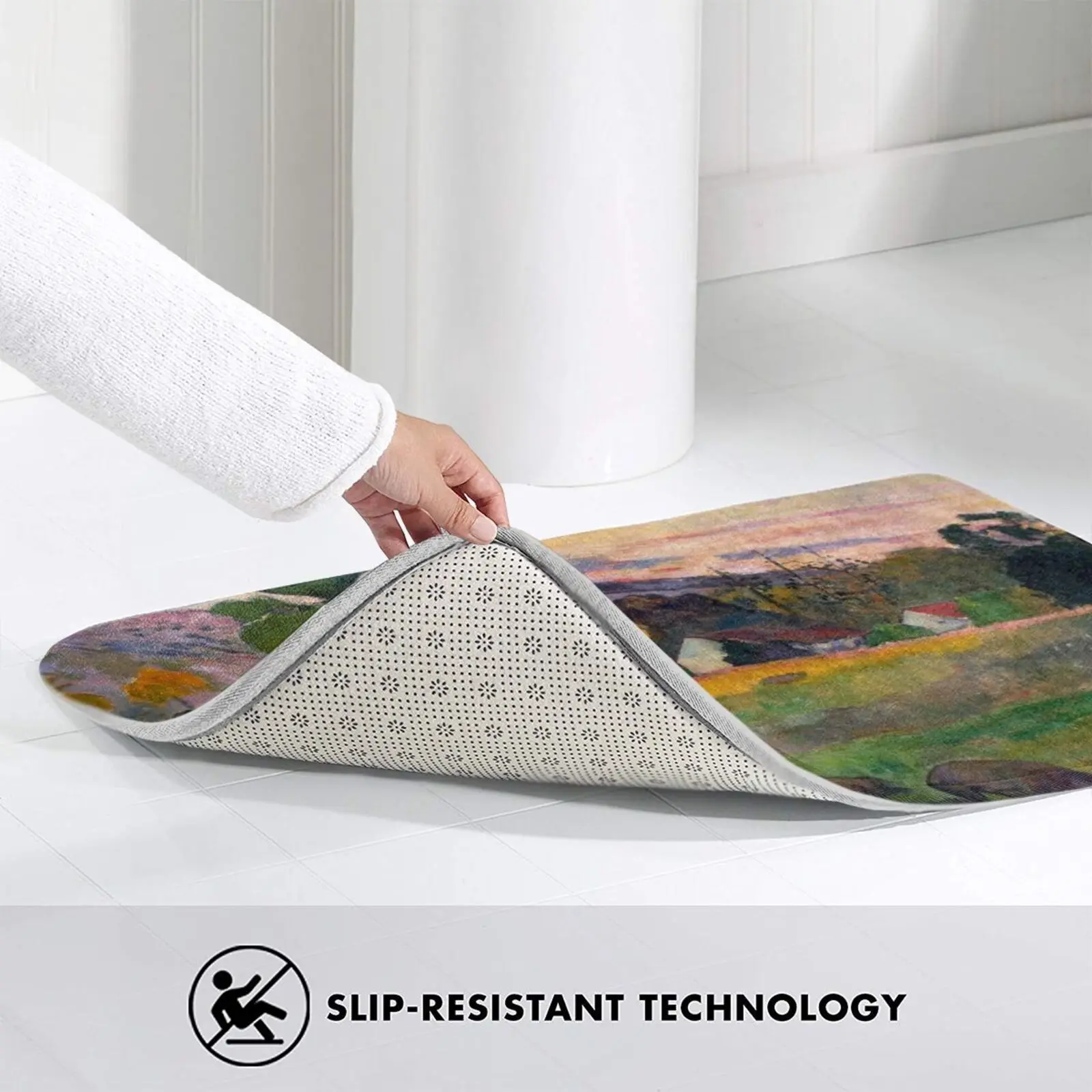 Пол гаугуин приходите сюда коврик для входной двери ванной игр Король Foxhole Нил