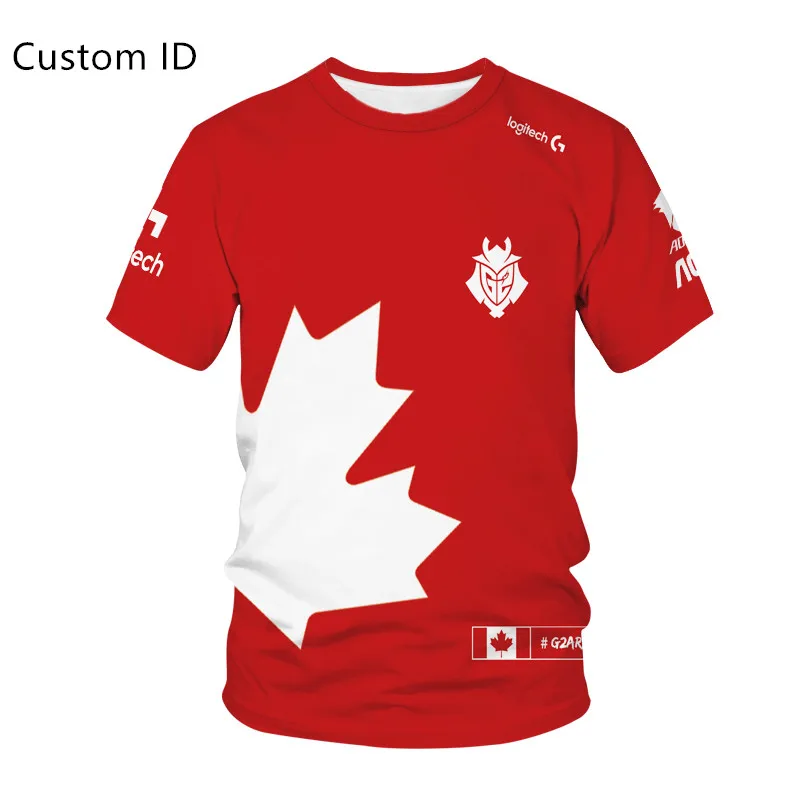 

2021Endless competinew patternWhite shark csgo can customize ID clothing short sleeve T-shirt electric competition suit oversize