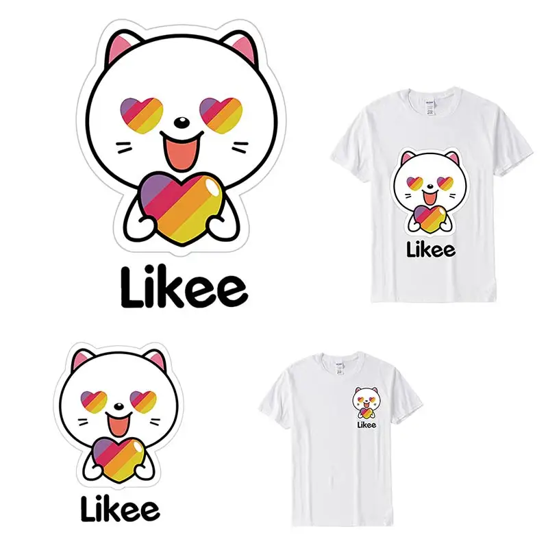 Цветные термонаклейки сделай сам с изображением кошки на одежду|Заплатки| |