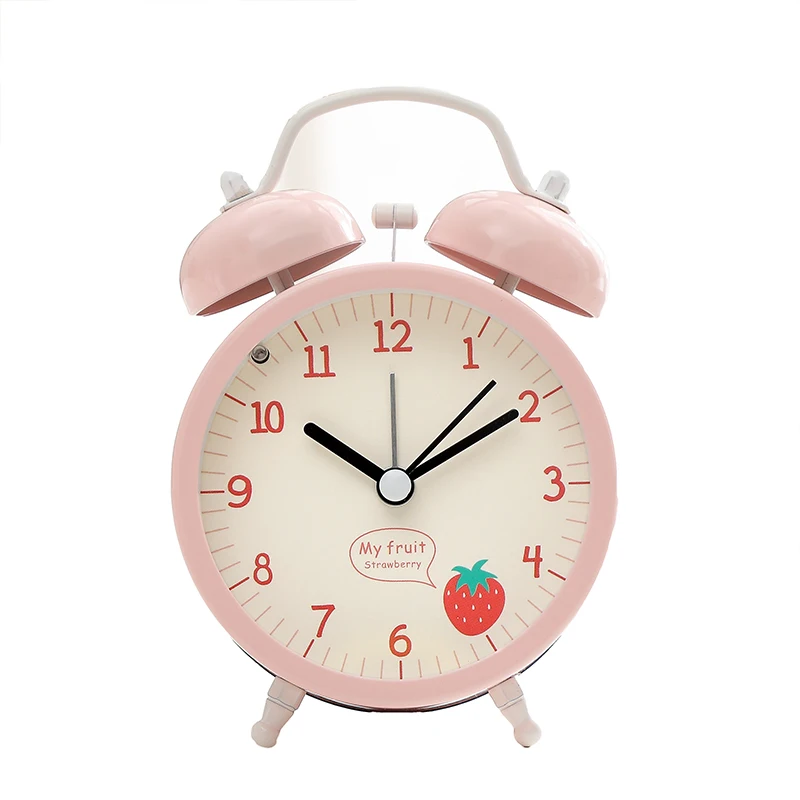 

Nordic Home Decoration Accessories Creative Cute Metal Alarm Clock Simple Design Style Alarm Clock Despertador Round Cute A
