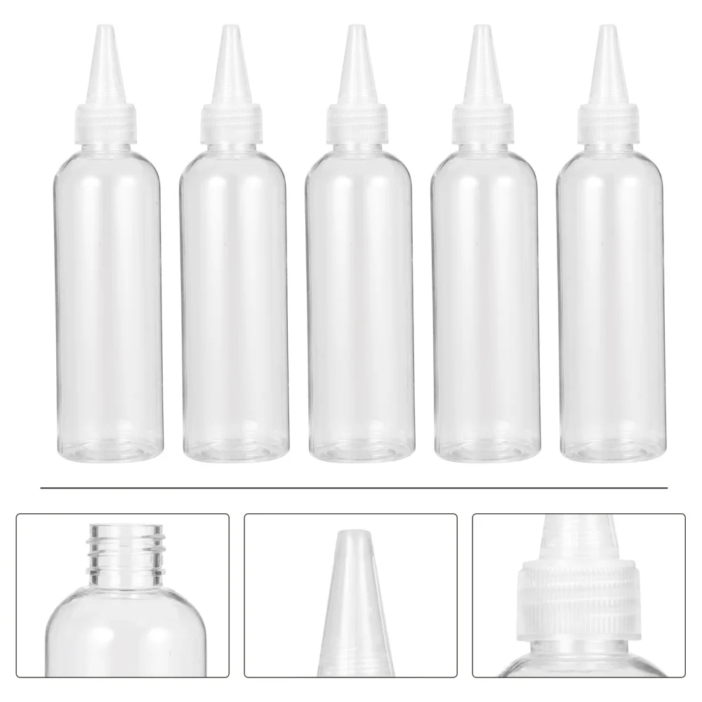 

20pcs 120ml Liquid Bottle Beak Bottle Empty Bottle Squeeze Pointed Mouth Bottles