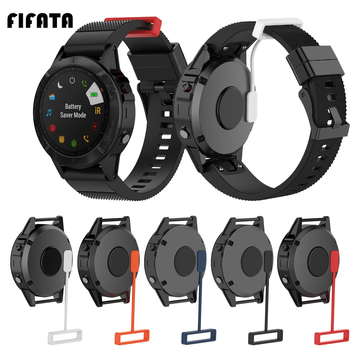 FIFATA 10 шт. силиконовая Пылезащитная заглушка для Garmin Fenix5/5S/5X/6/6 S/6X/Vivoactive 3/4