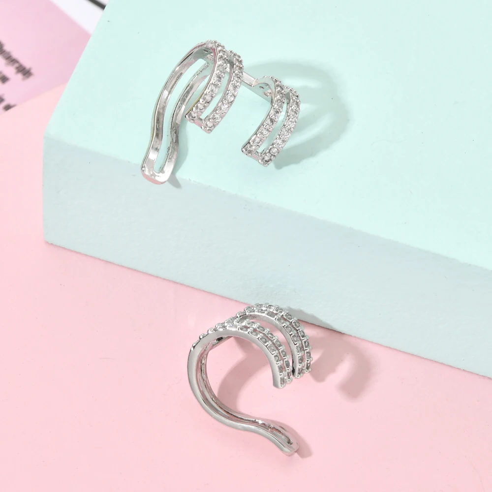 Корейские модные темпераментные клипсы для ушей микроберта женщин/девушек