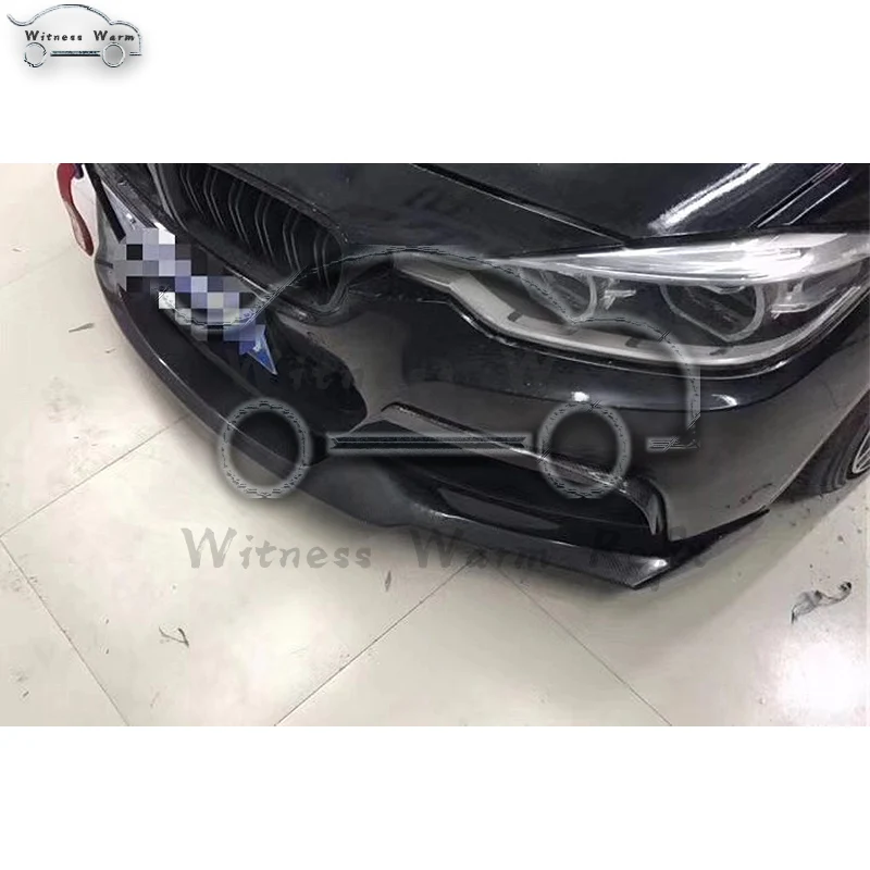 Передний бампер F30 из углеродного волокна спойлер для подбородка с верхним