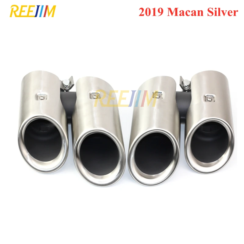 Пара наконечников глушителя наконечник выхлопной трубы для 14-18 Porsche Macan 2019